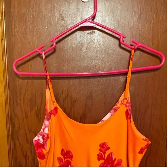 NWT | NEVER WORN Gorgeous Orange Midi Dress - Picture 5 of 7